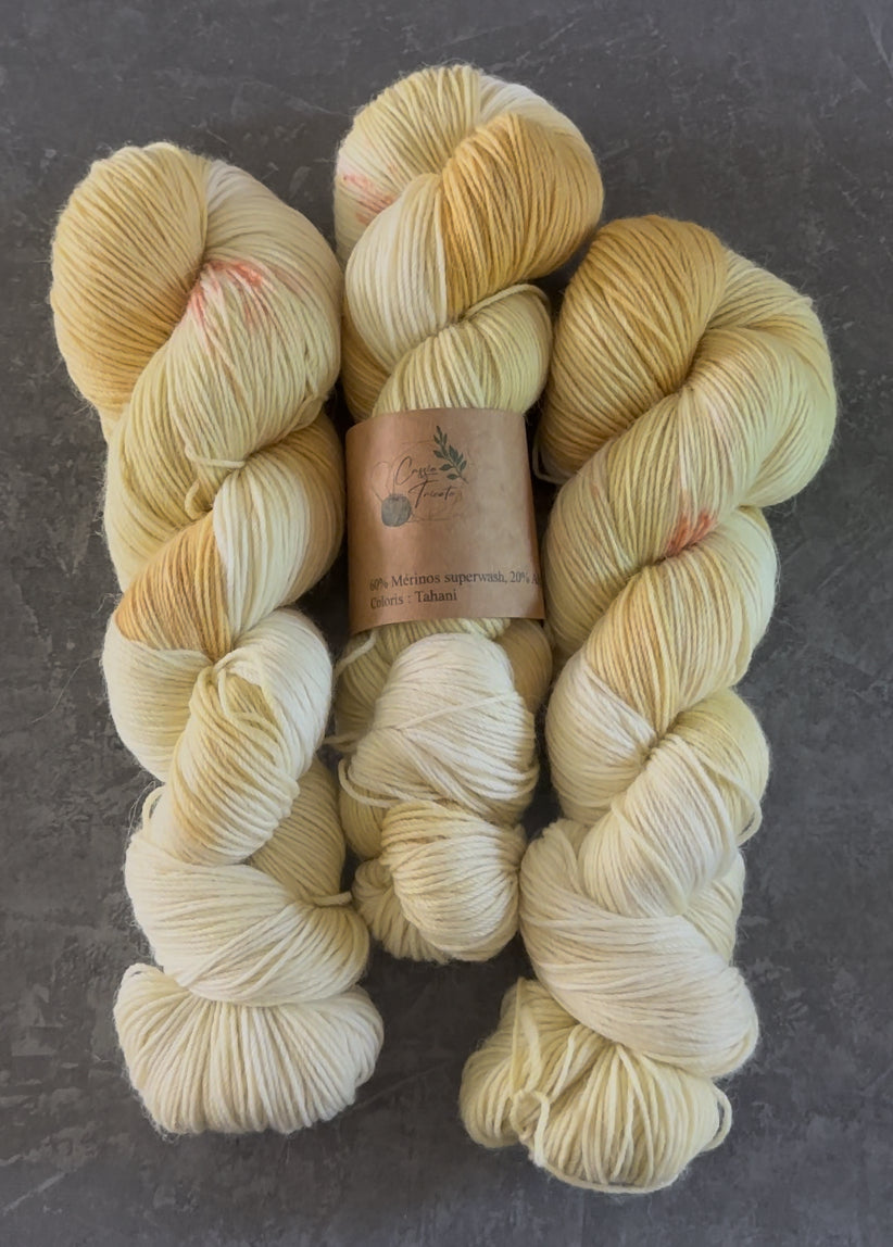 🌞Tahani : fingering : Mérinos, Alpaga, nylon