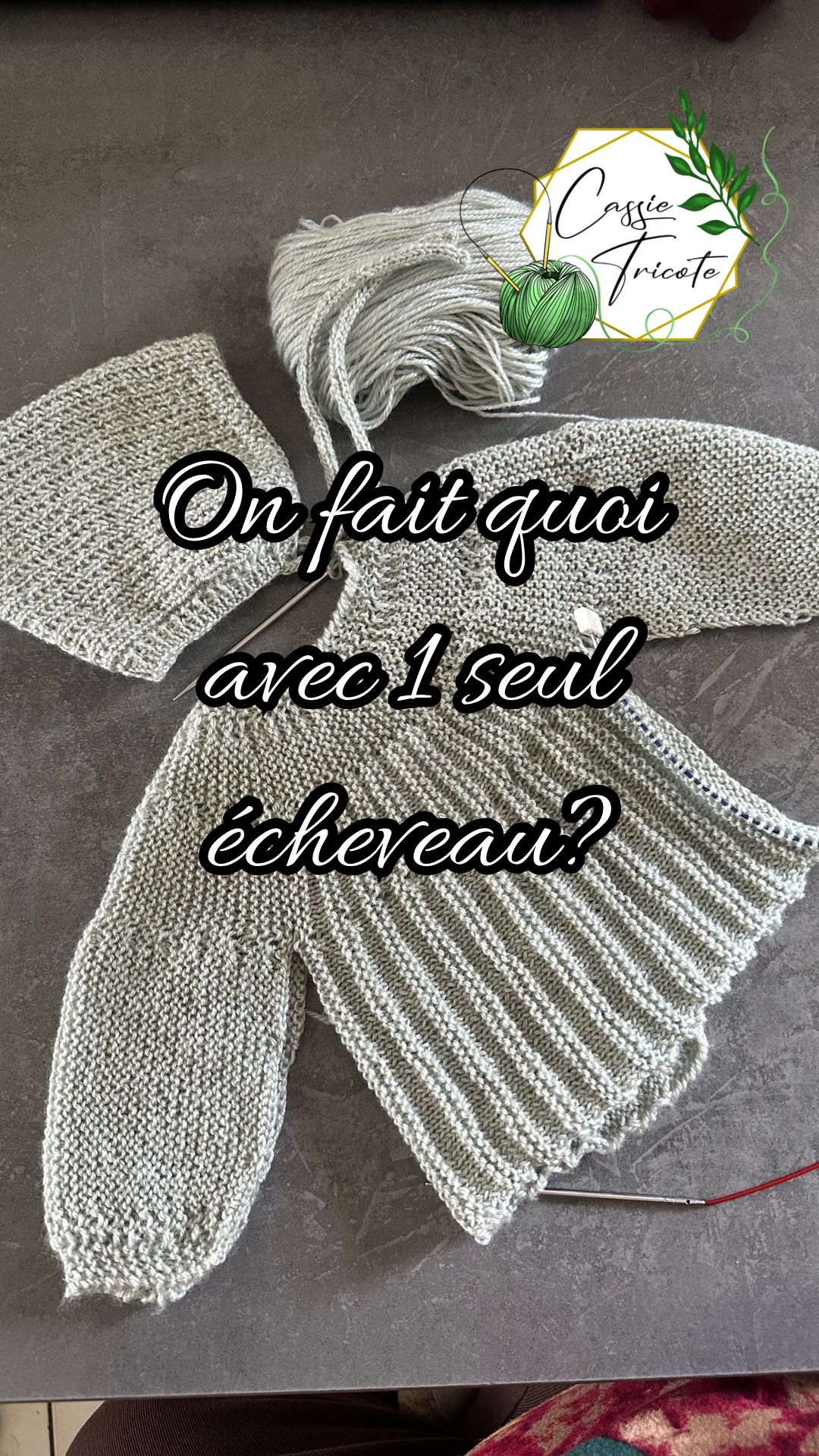 🧶Avec 1 écheveau Mérinos et Tencel