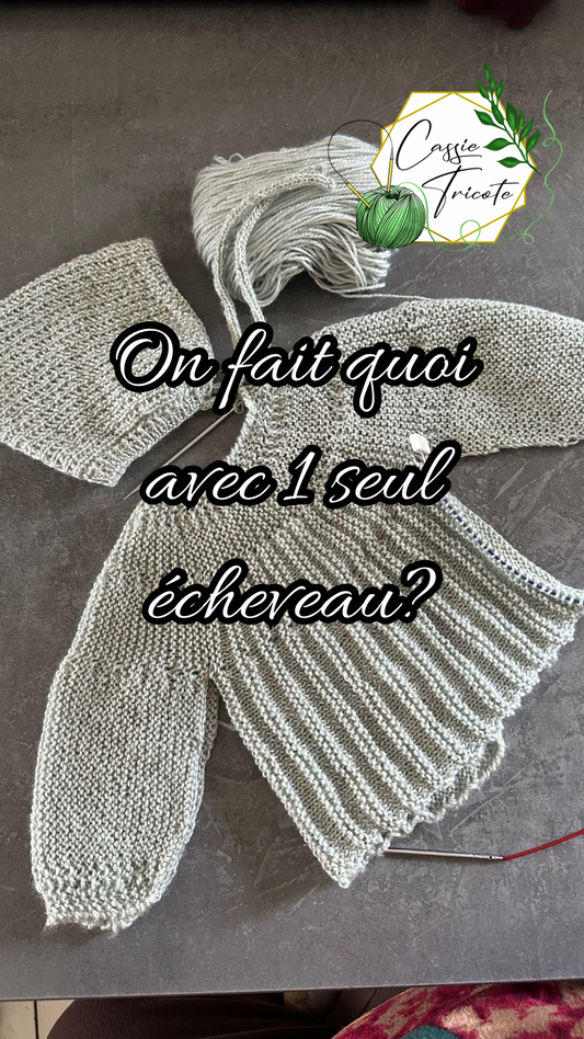 🧶Avec 1 écheveau Mérinos et Tencel