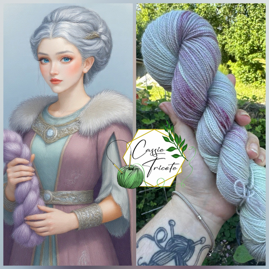 ❄️Skadi : Mérinos, nylon et gold stellina