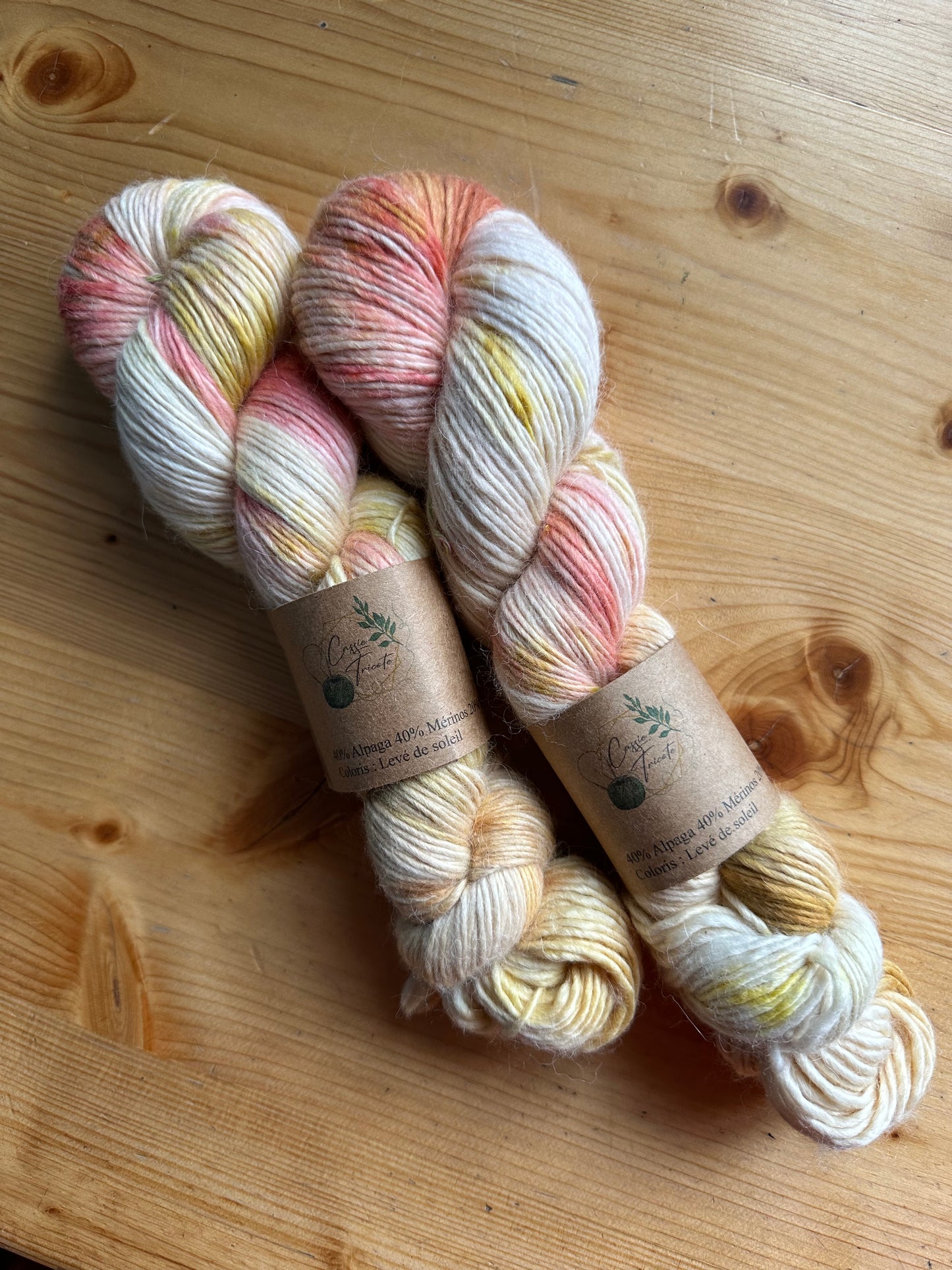 Levé de soleil : Alpaga, Mérinos, Soie : DK