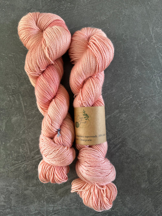 🍊Orangeade :fingering : Mérinos et Tencel