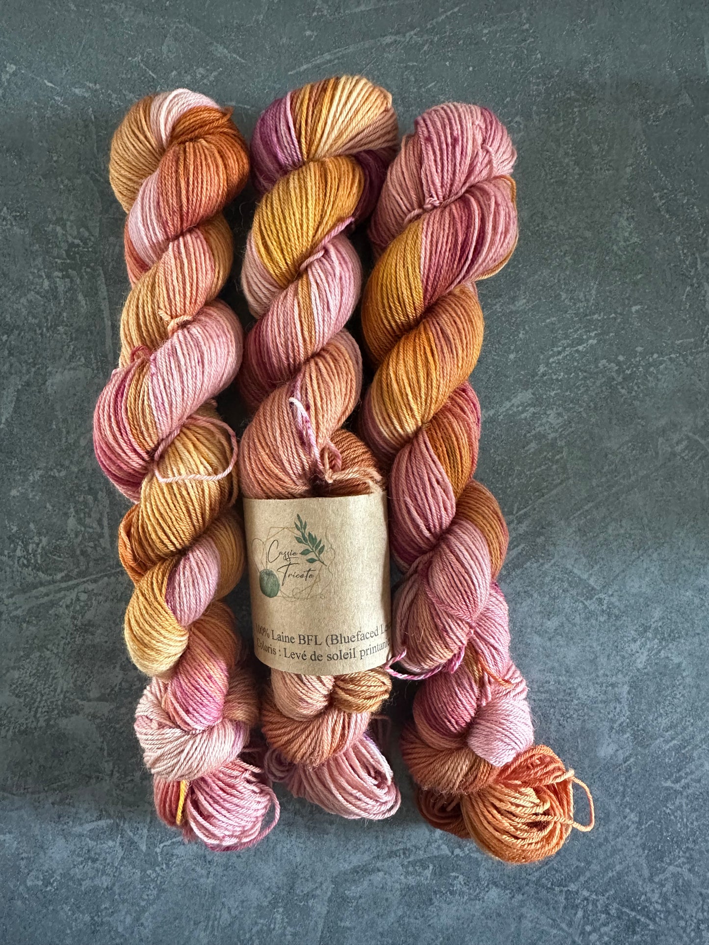 🌅Levé de soleil printanier : fingering : 100% BFL
