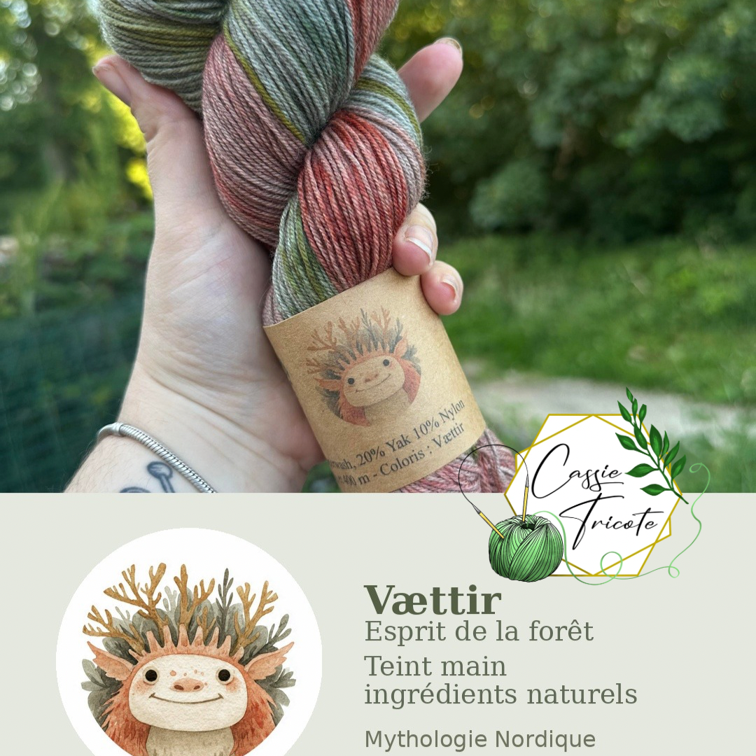 Vættir : Esprit de la forêt : Mérinos, yak, nylon