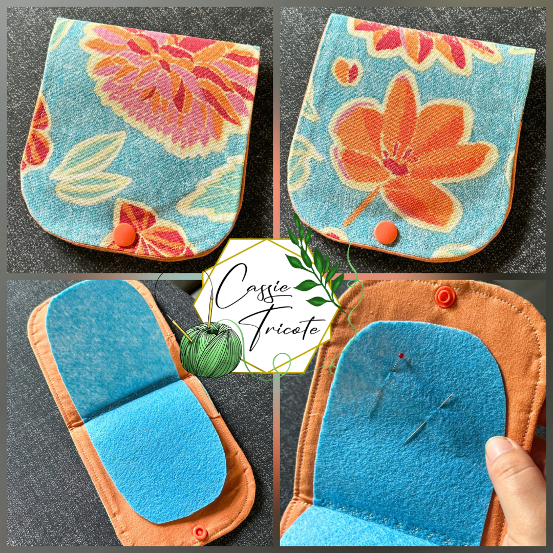 Grande pochette pique-aiguilles 💐