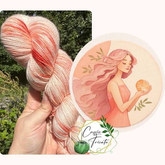 Sel de l’Himalaya: Mérinos, nylon, Gold Stellina