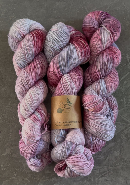 💜Danbury : fingering : mérinos et nylon
