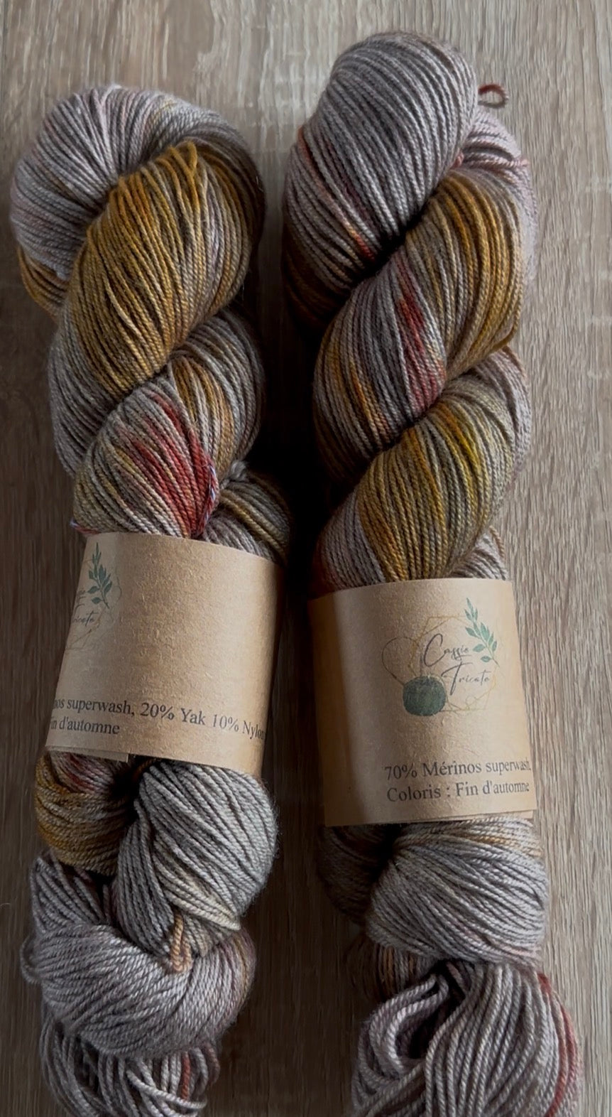Fin d’automne : Mérinos, yak, nylon
