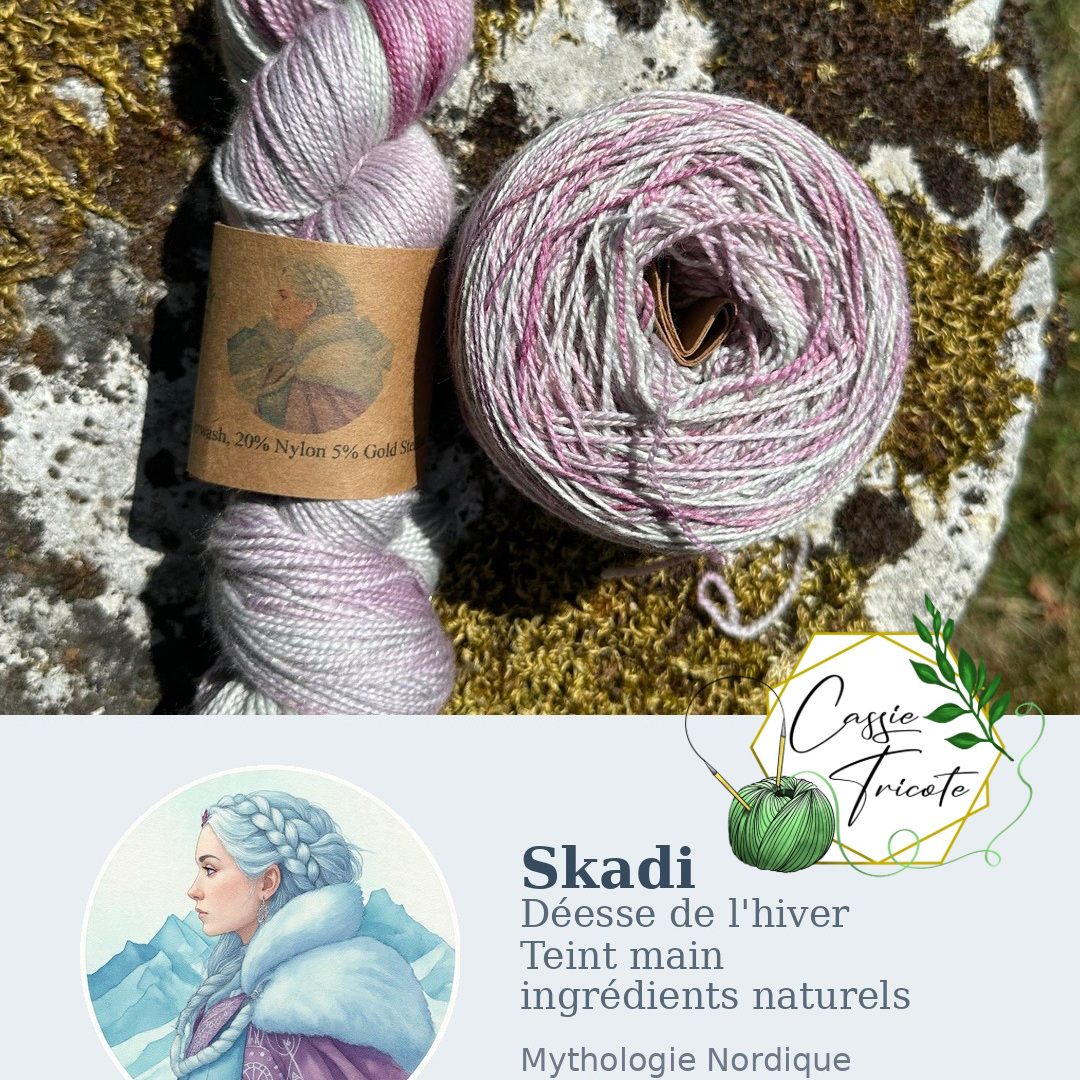 ❄️Skadi : Mérinos, nylon et gold stellina