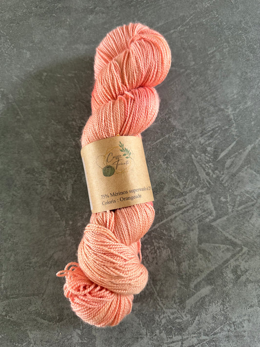 🍊Orangeade : fingering : Mérinos et nylon