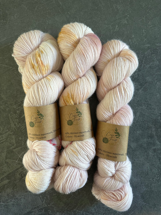 🌷Hyacinth: fingering : Mérinos, Alpaga, nylon