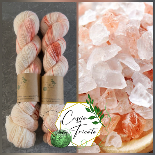 Sel de l’Himalaya : Fingering : Mérinos et Nylon